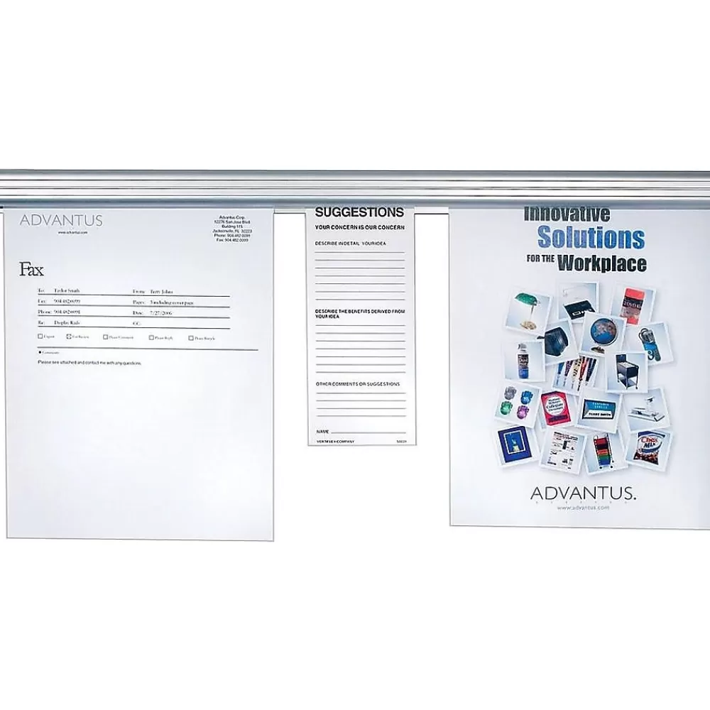 Advantus Grip-A-Strip Display Rail, 24”L x 1.5”H (2000) Outlet