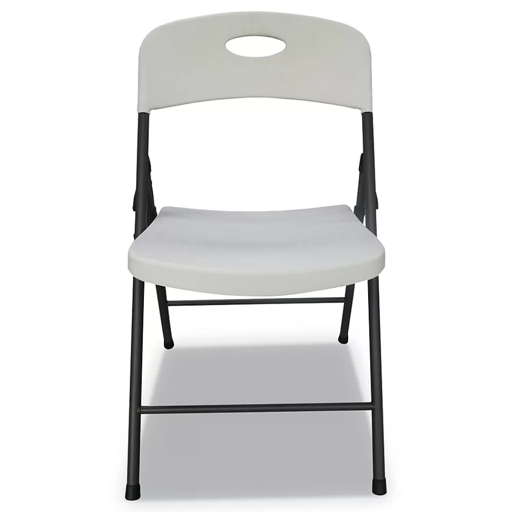 Alera Resin Office Folding Chair, White, 4/Carton (ALEFR9402) Hot