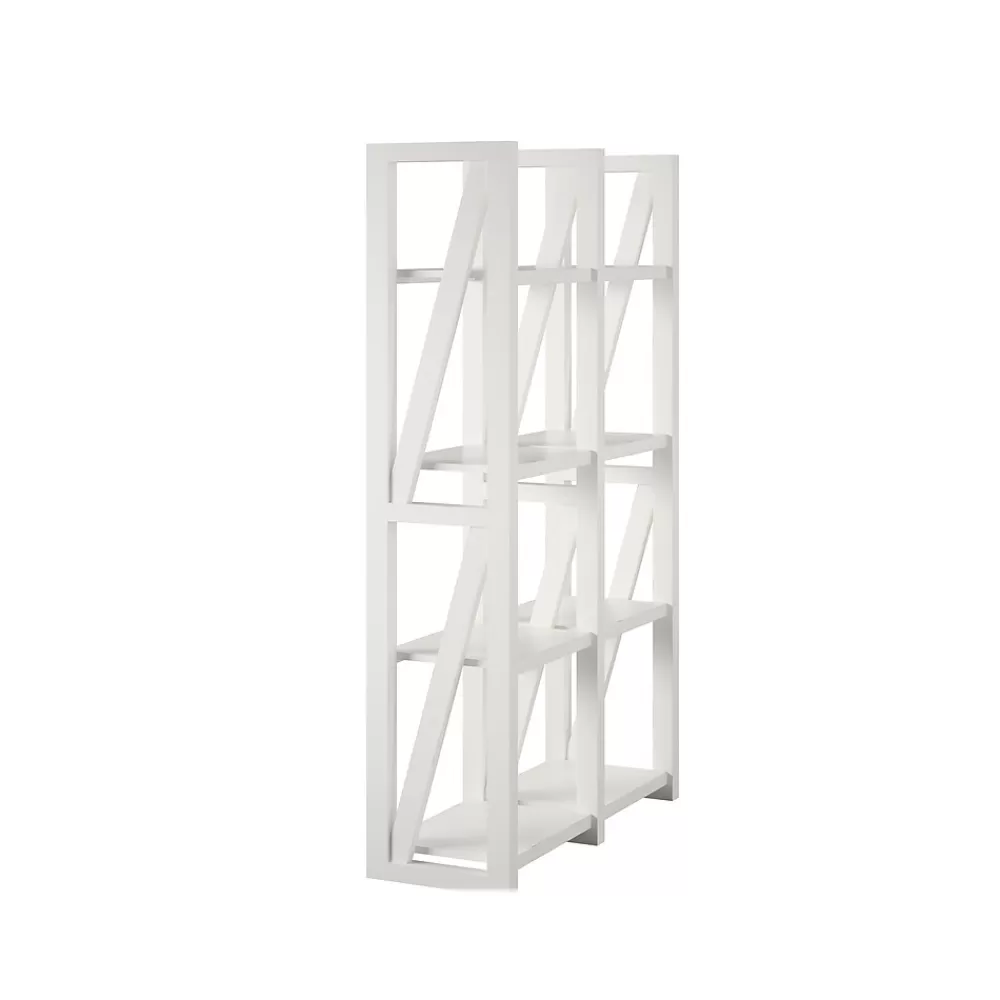 Ameriwood Crestwood 60"H 8-Shelf Bookcase, White (4465013COM) Discount