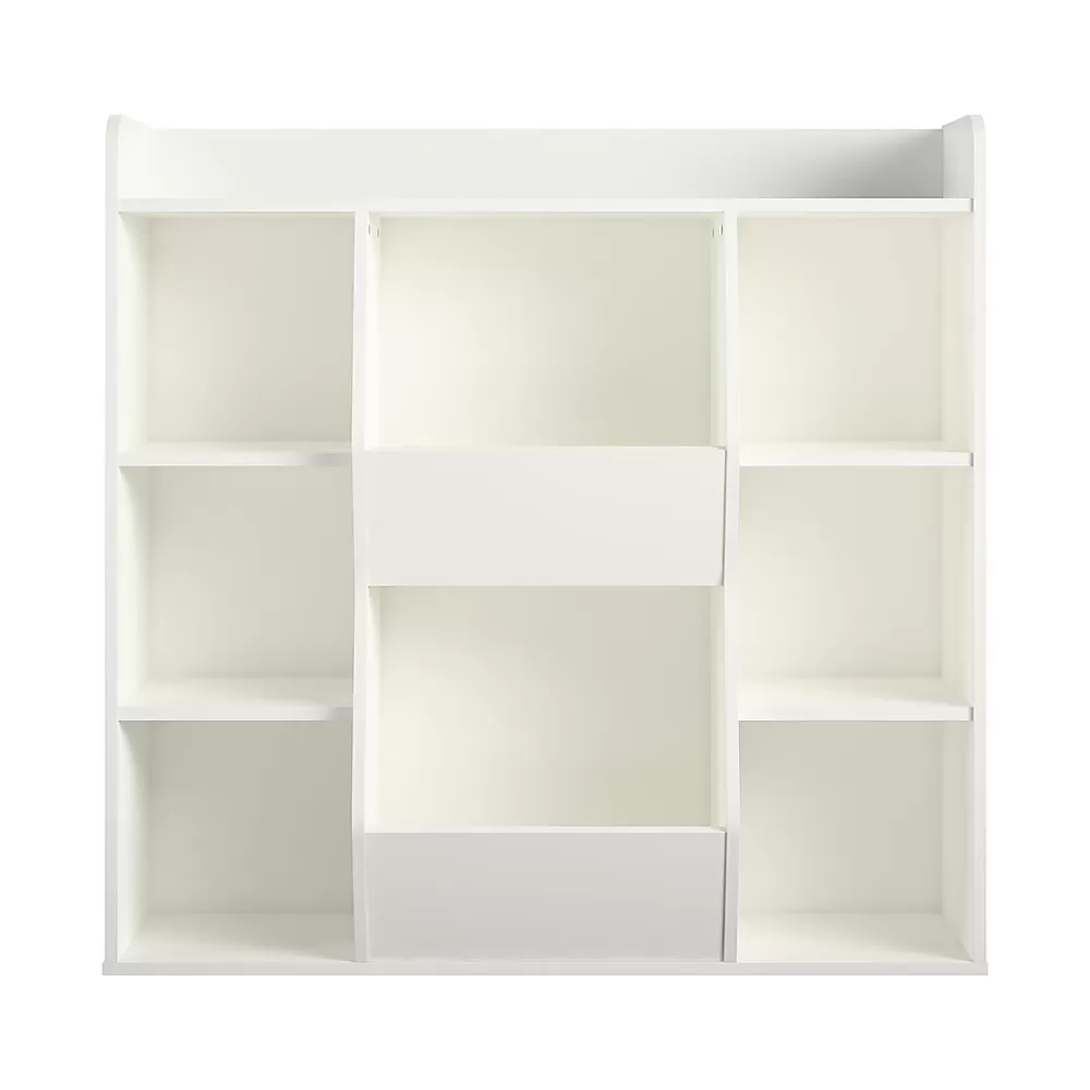 Ameriwood Tyler 40.8"H 9-Shelf Bookcase, White Particle Board (4865013COM) Discount