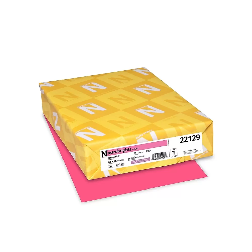 Astrobrights 65 lb. Cardstock Paper, 8.5" x 11", Plasma Pink, 250 Sheets/Pack (22129) Best