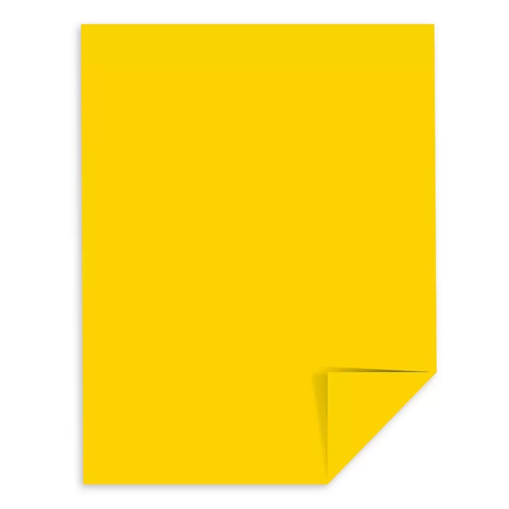 Astrobrights 65 lb. Cardstock Paper, 8.5" x 11", Solar Yellow, 2,000 Sheets/Carton (22731CT) Hot