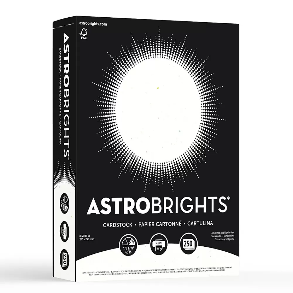 Astrobrights 65 lb. Cardstock Paper, 8.5" x 11", Stardust White, 250 Sheets/Pack (21408/22401) Shop