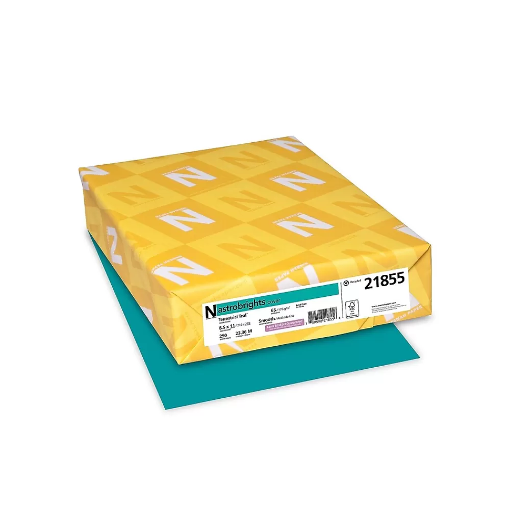 Astrobrights 65 lb. Cardstock Paper, 8.5" x 11", Terrestrial Teal, 250 Sheets/Pack (21855) Store