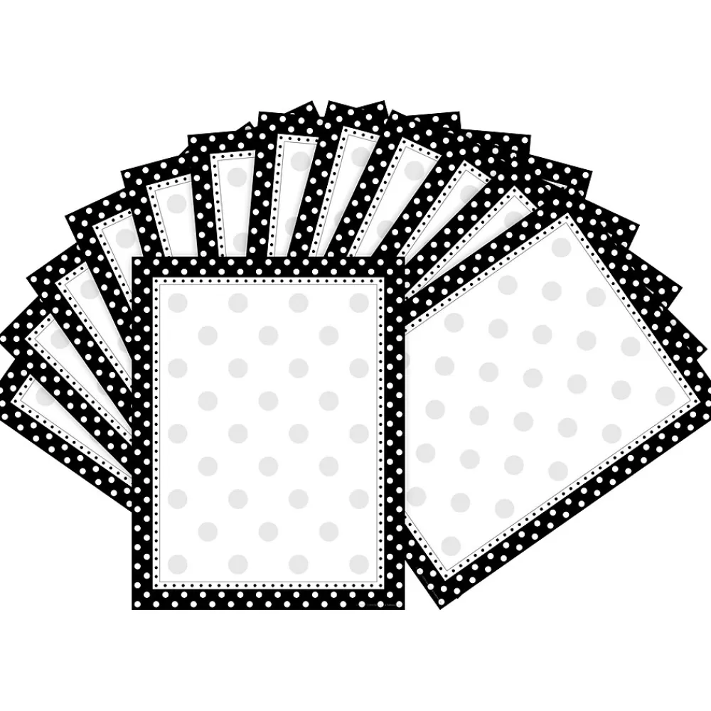 Barker Creek Black & White Dot Computer Paper, 100 Sheets/Set (BC3609) Discount