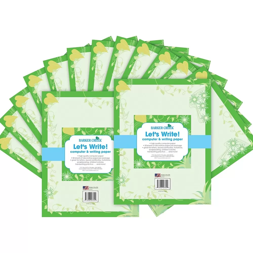 Barker Creek Go Green Computer Paper, 100 Sheets/Set (BC3613) Flash Sale