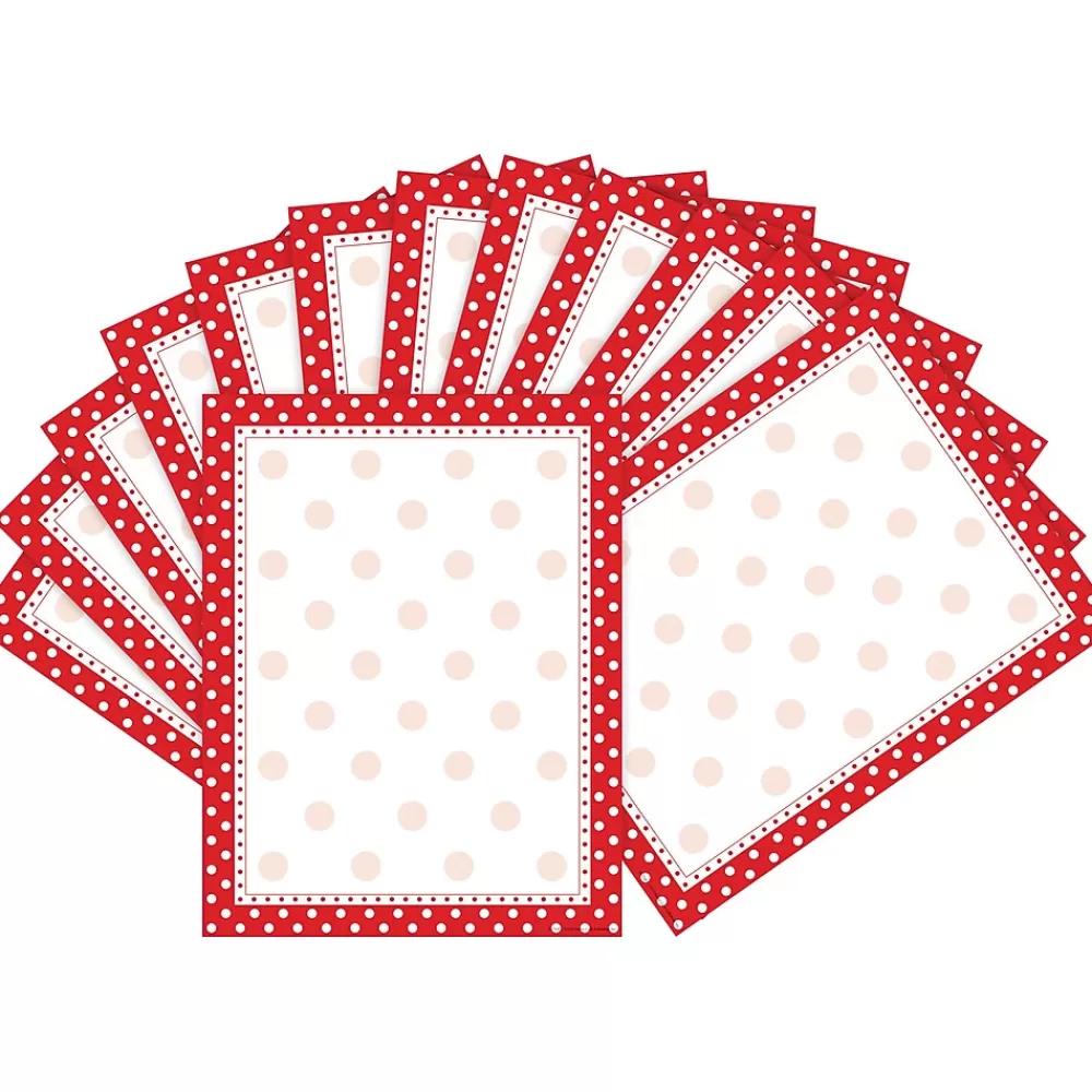 Barker Creek Red & White Dot Computer Paper, 100 Sheets/Set (BC3608) Best Sale