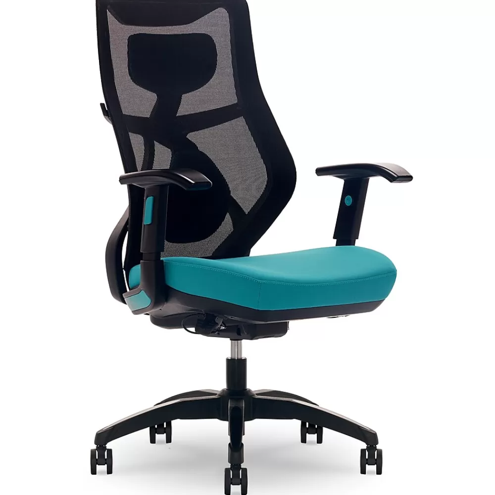 Beautyrest Duo-EX Ergonomic Mesh Swivel Computer Chair, (60051-TEL) Teal Discount