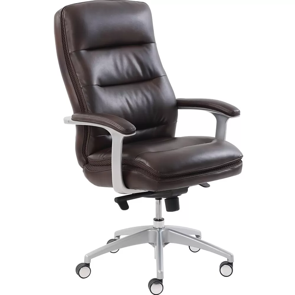 Beautyrest Platinum Sofil Bonded Leather Executive Chair, (49404BR) Brown Discount