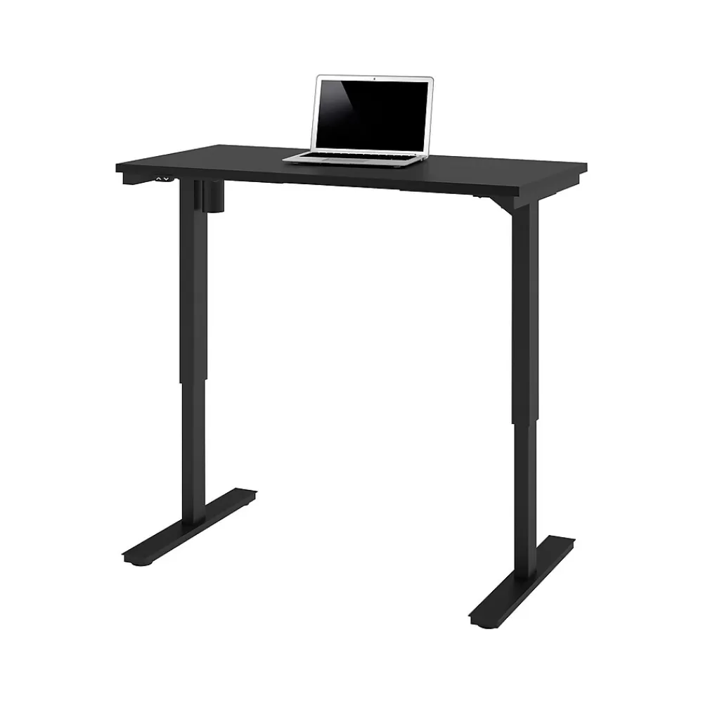 bestar Universel 48"W Electric Height Adjustable Desk, Black (65857-18) Fashion