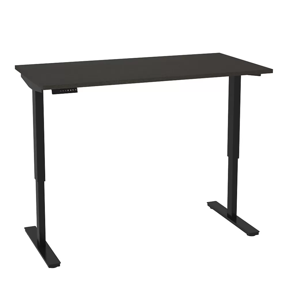 bestar Universel 60"W Electric Height Adjustable Desk, Deep Grey (65867-32) Store