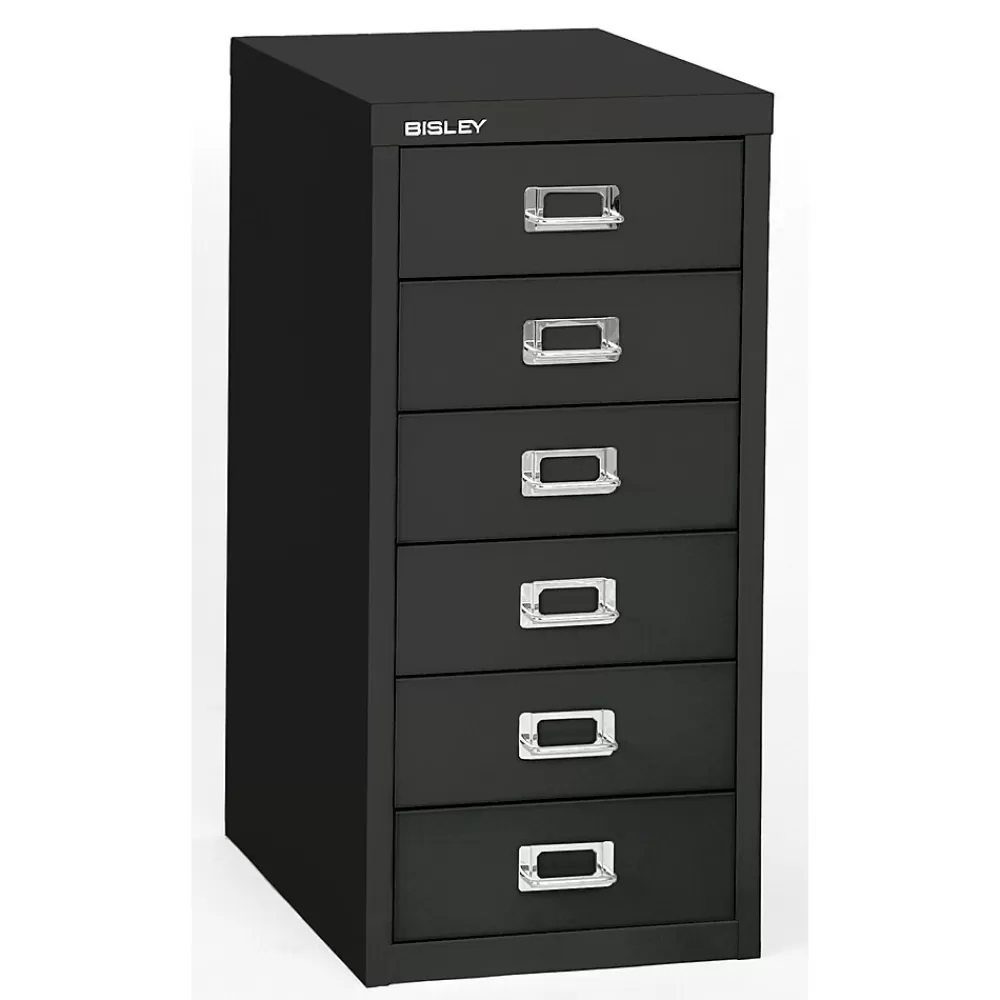 Bisley ® 6-Drawer Steel Vertical File Cabinet, Black, Letter/A4 (MD6-BK) Best