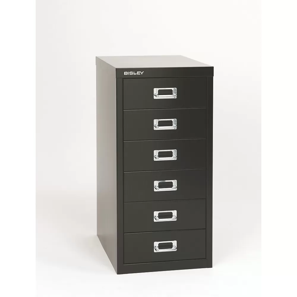 Bisley ® 6-Drawer Steel Vertical File Cabinet, Black, Letter/A4 (MD6-BK) Best