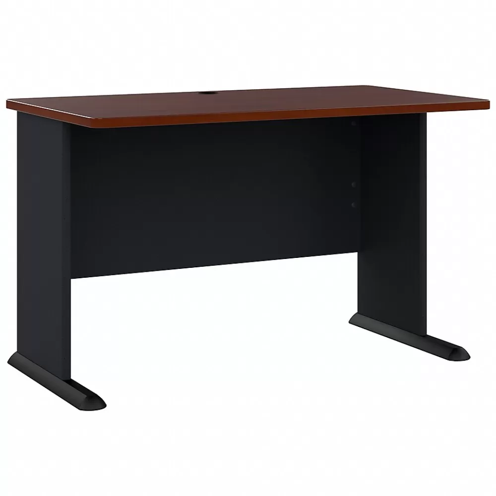 Bush Business Furniture Cubix 48"W Desk, (WC90448A) Hansen Cherry/Galaxy Online