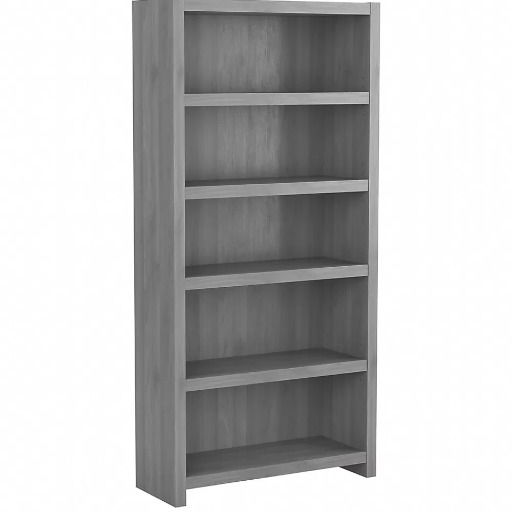 Bush Business Furniture Echo 5 Shelf Bookcase, Modern Gray (KI60404-03) Best Sale