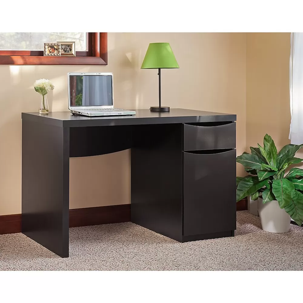 Bush Furniture Montrese 48"W Computer Desk, Classic Black (MY72717-03) Fashion