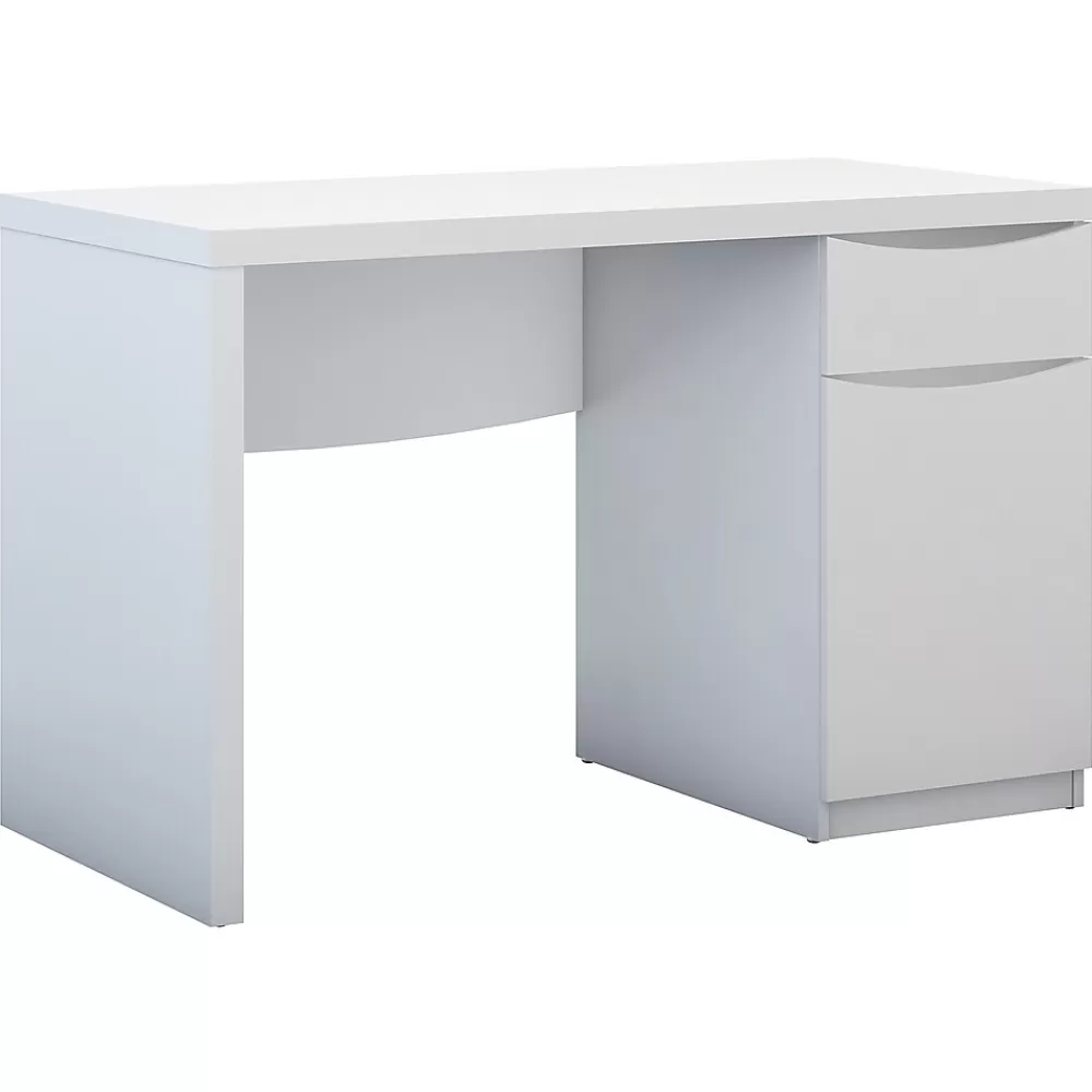 Bush Furniture Montrese 48"W Computer Desk, Pure White (MY72117-03) Online