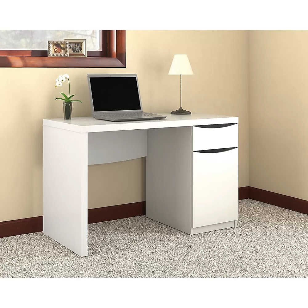 Bush Furniture Montrese 48"W Computer Desk, Pure White (MY72117-03) Online