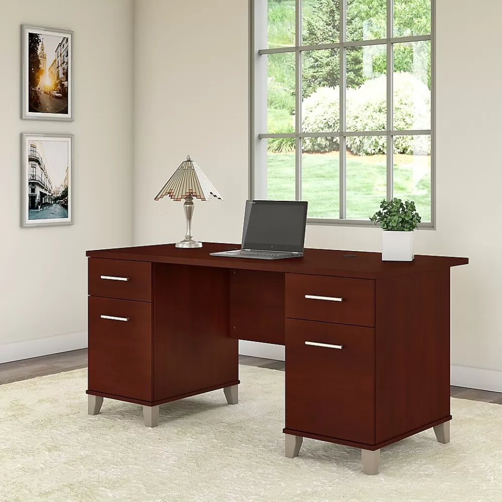 Bush Furniture Somerset 60"W Desk, (WC81728) Hansen Cherry Discount