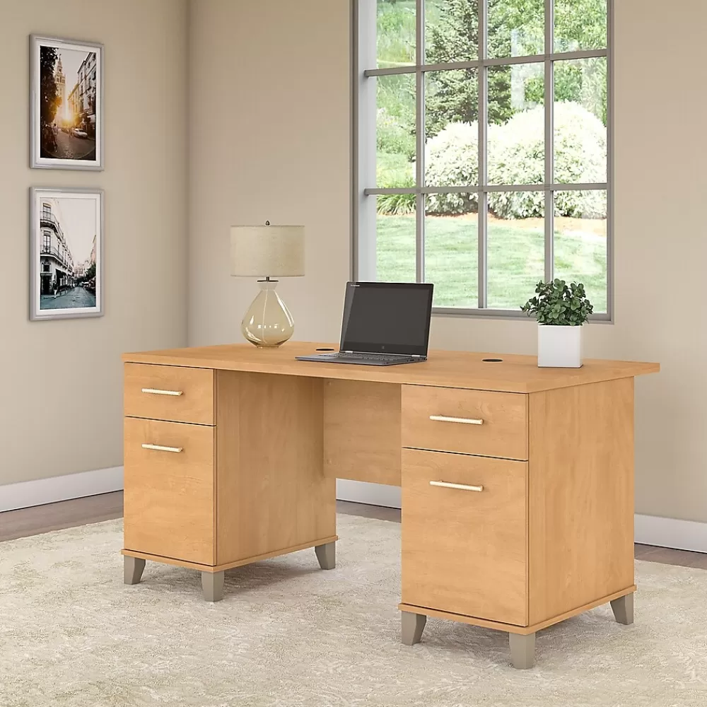 Bush Furniture Somerset 60"W Desk, (WC81428) Maple Cross Cheap