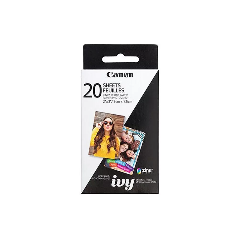 Canon ZINK Uncoated Photo Paper, 2" x 3", 10 Sheets/Pack, 2 Packs/Carton (3214C001) Discount