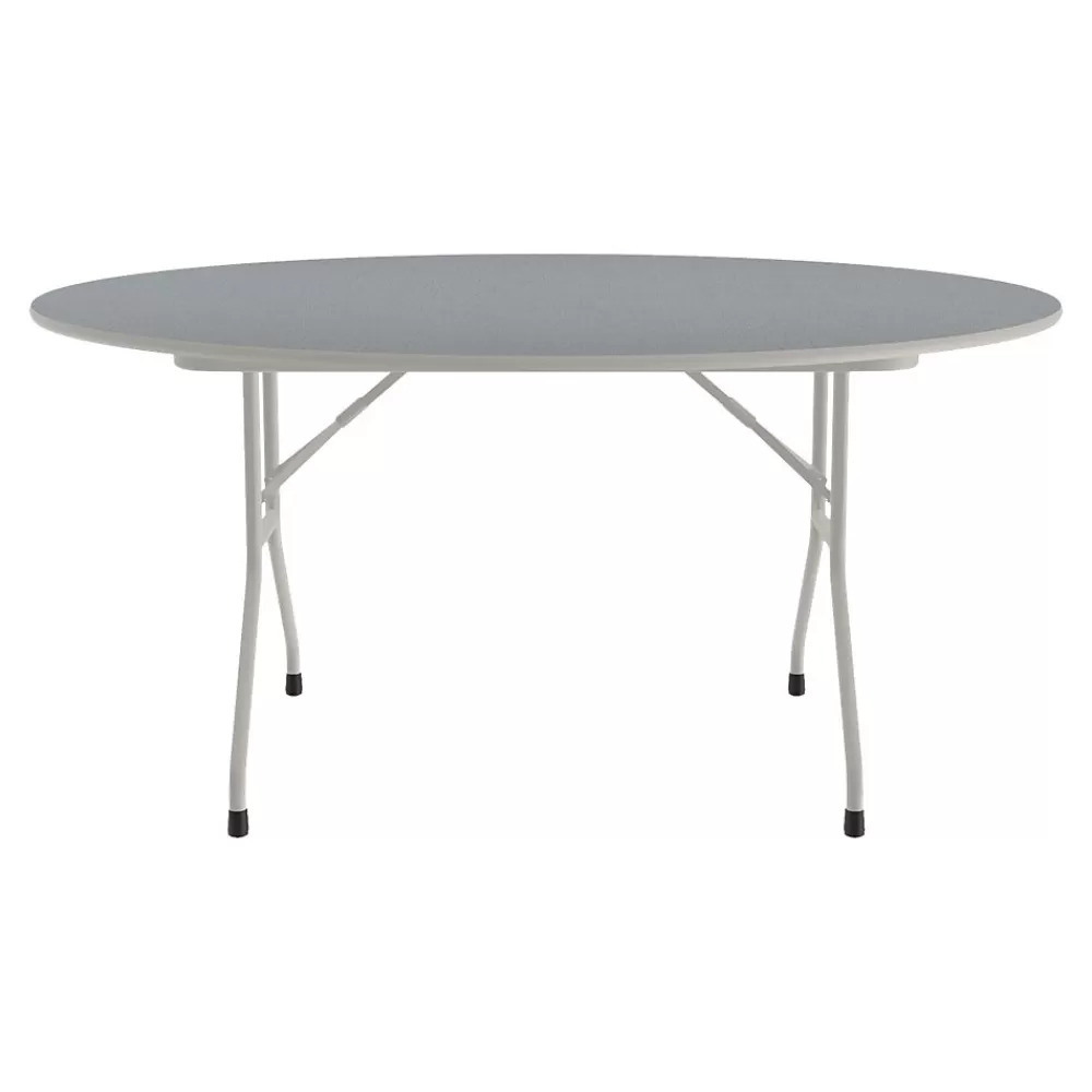 Correll Folding Table, 62" Dia., Gray (CF60TF-15) Cheap