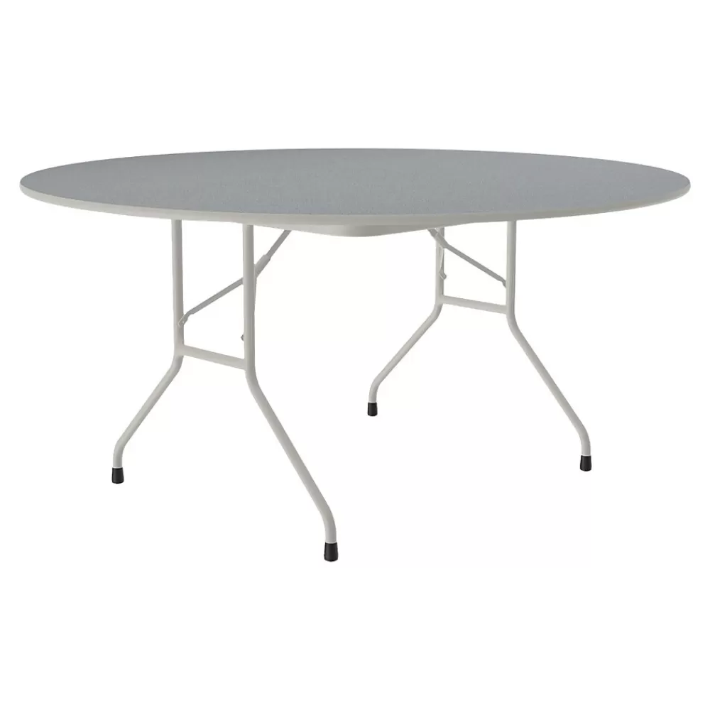 Correll Folding Table, 62" Dia., Gray (CF60TF-15) Cheap