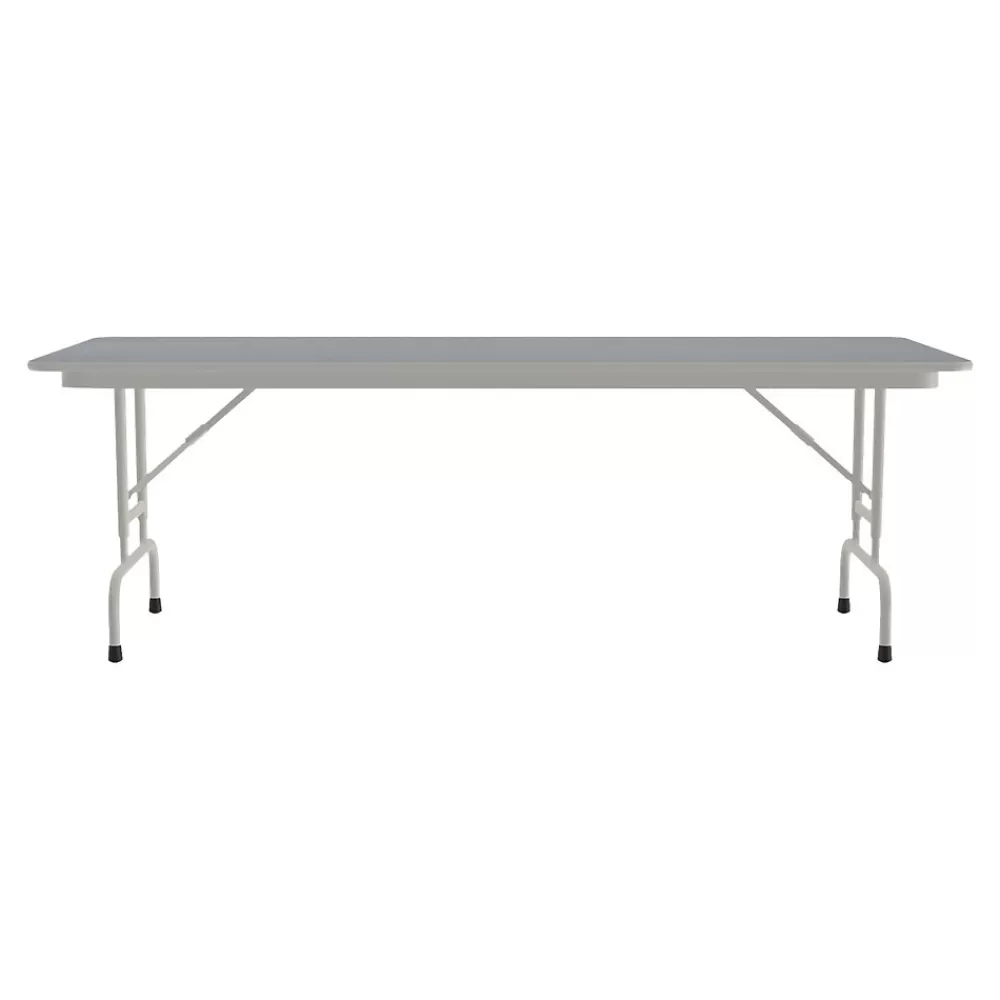 Correll Folding Table, 96" x 30", Gray (CFA3096TF-15) Cheap