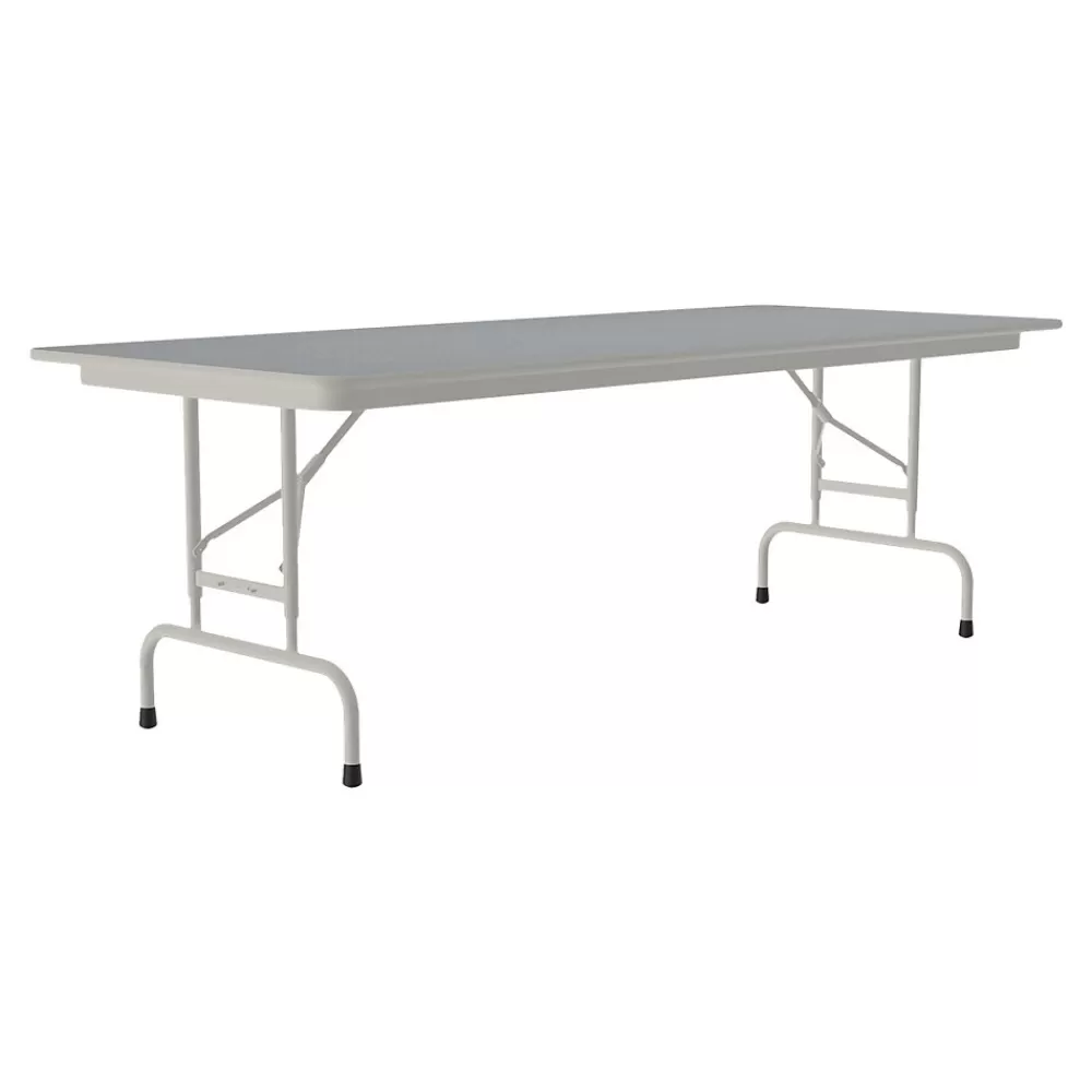 Correll Folding Table, 96" x 30", Gray (CFA3096TF-15) Cheap