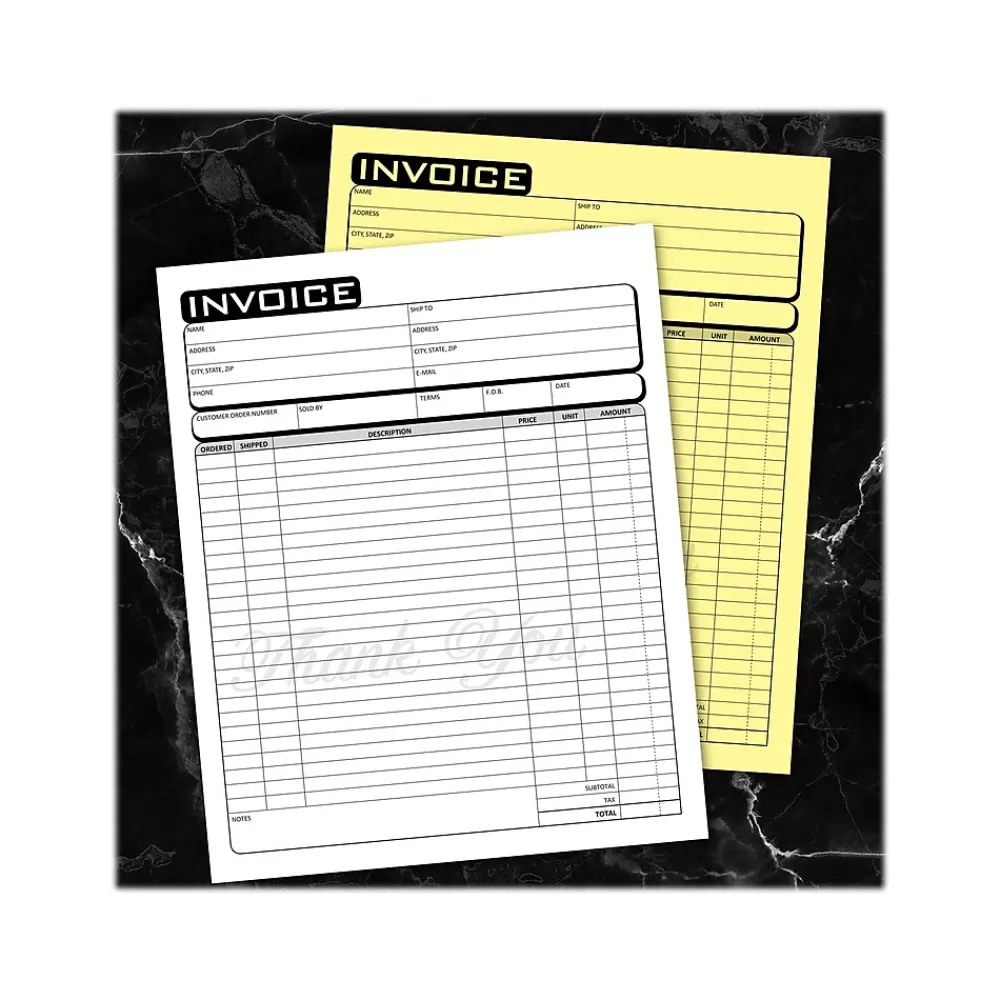 Cosco Business 2-Part Carbonless Invoices, 8.5" x 11", 50 Sets/Book (074005) Shop