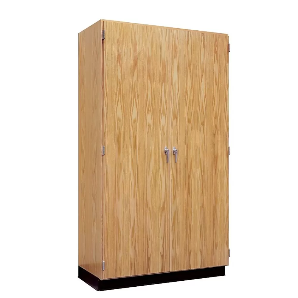 Diversified Woodcrafts DWI Wall Solid Oak Wood Storage Case Discount