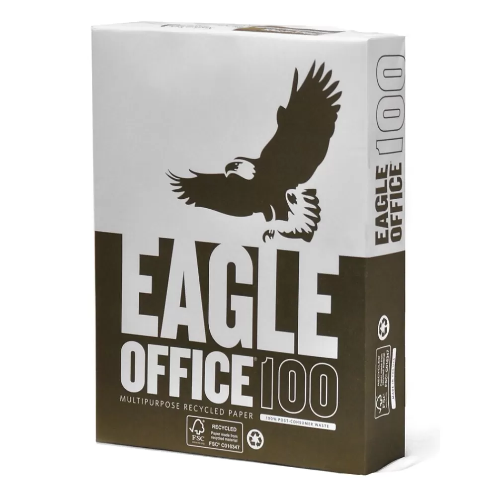 Eagle Office 100% Recycled 8.5" x 11" Multipurpose Paper, 20 lbs., 92 Brightness, 500/Ream (31550501) Fashion