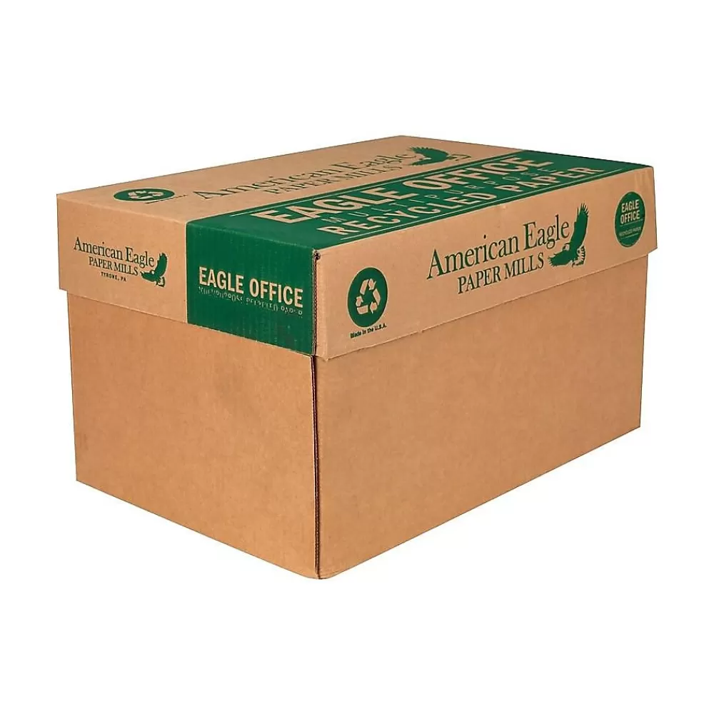 Eagle Office 100% Recycled 8.5" x 11" Multipurpose Paper, 20 lbs., 92 Brightness, 500/Ream (31550501) Fashion