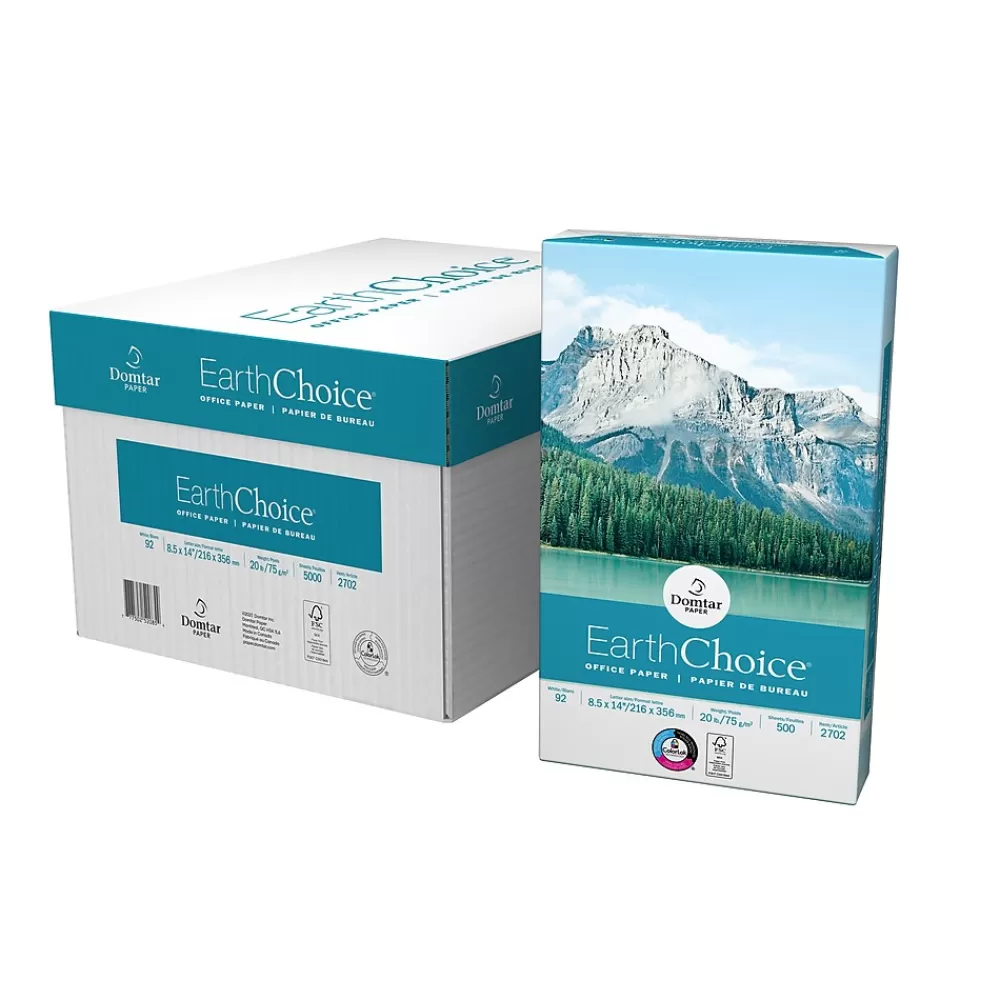 EarthChoice 8.5" x 14" Multipurpose Paper, White, 20 lbs., 92 Brightness, 500 Sheets/Ream, 10 Reams/Carton (2702) Best