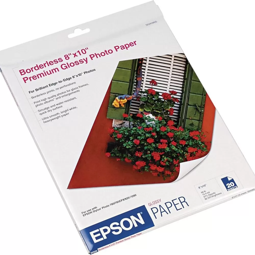 Epson Glossy Photo Paper, 8" x 10", 20 Sheets/Pack (S041465) Best