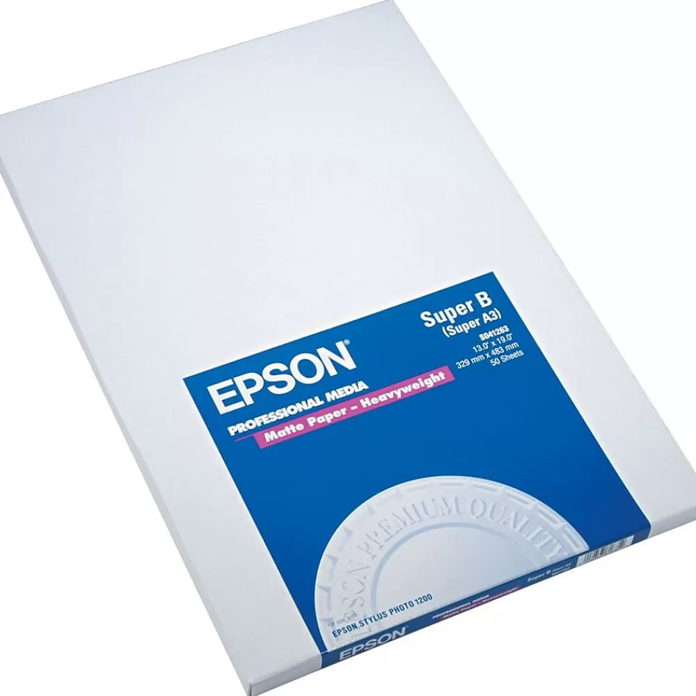 Epson Matte Presentation Paper, 13" x 19", 50 Sheets/Pack (EPSS041263) Cheap