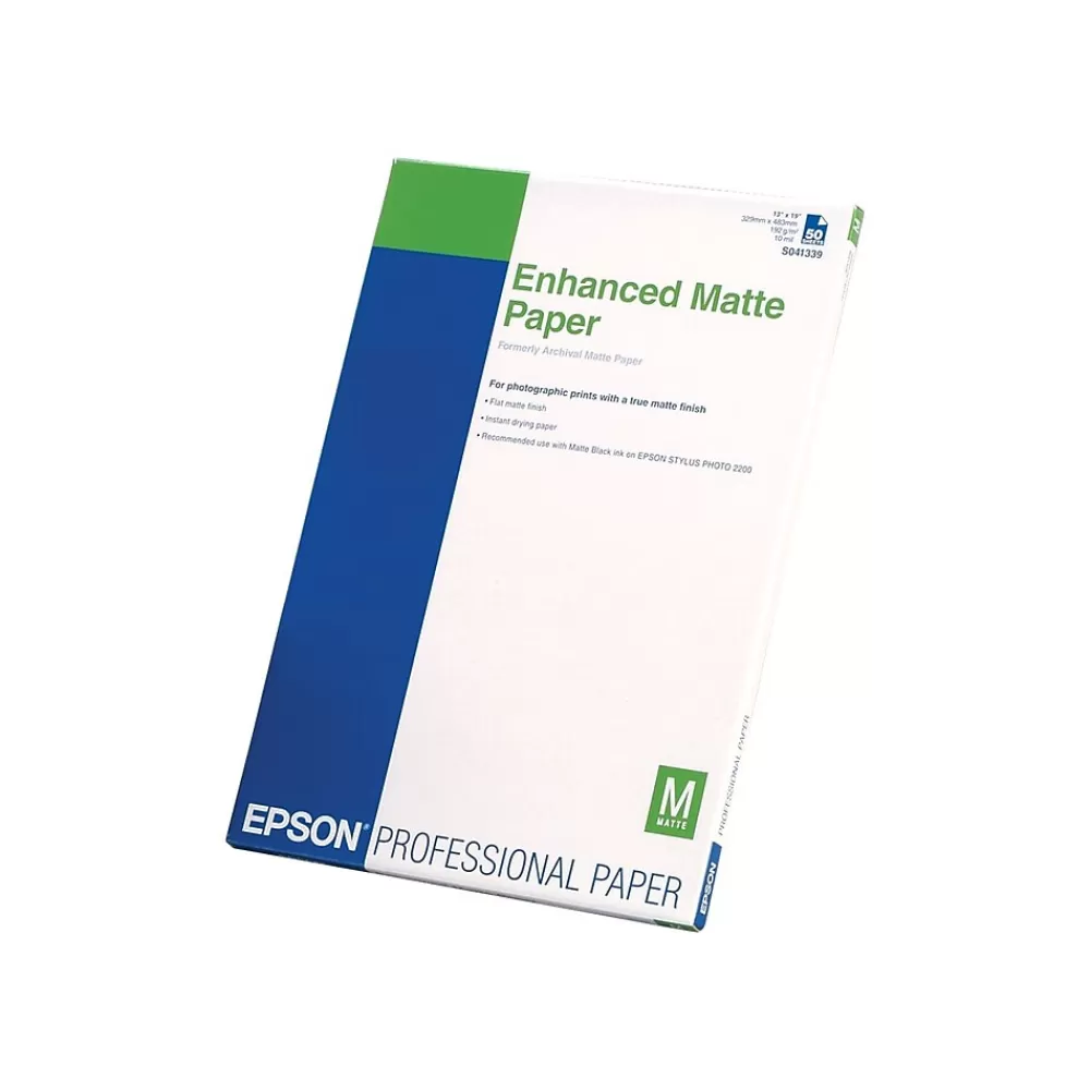 Epson Ultra Premium Matte Presentation Paper, 13" x 19", 50 Sheets/Pack (S041339) Best Sale