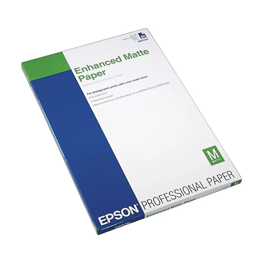 Epson Ultra Premium Matte Presentation Paper, 13" x 19", 50 Sheets/Pack (S041339) Best Sale