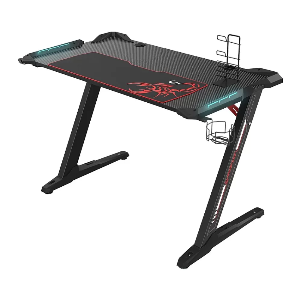 Eureka Colonel Z1-S 45" Computer Gaming Desk, Black (GD0075-BK) Shop