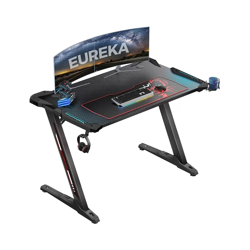 Eureka Colonel Z1-S 45" Computer Gaming Desk, Black (GD0075-BK) Shop