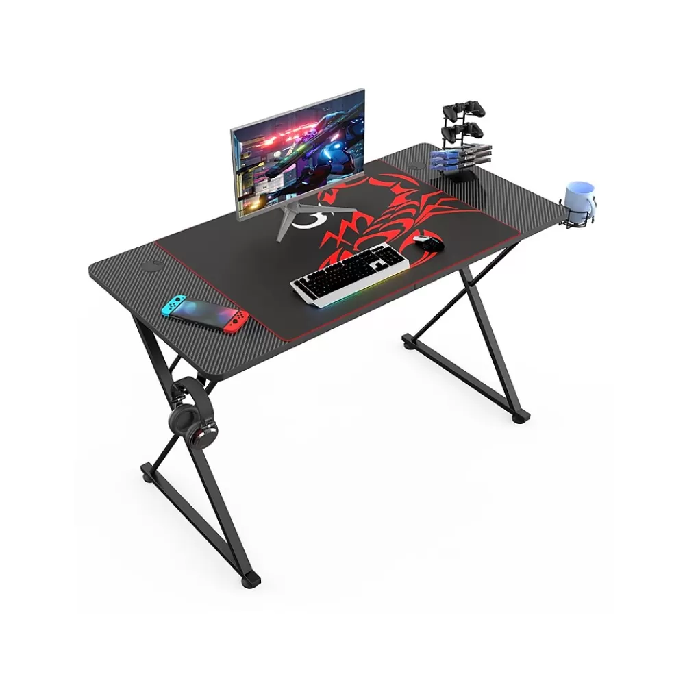 Eureka Ergonomic 47" Computer Gaming Desk, Black (GD0072-BK) Discount