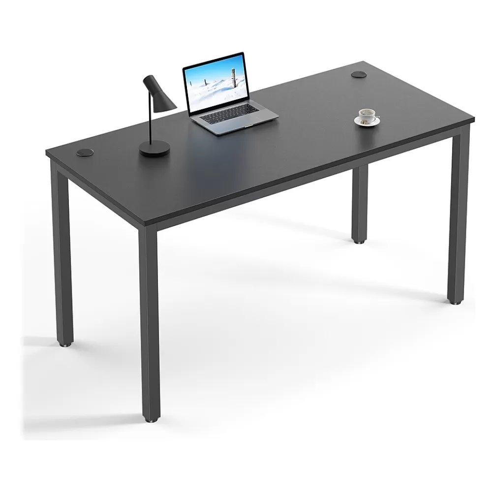 Eureka Ergonomic 55"W Computer Desk, Black (CD008) Online