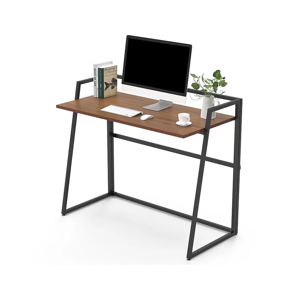 Eureka Ergonomic 41"W Computer Desk, Cherry (CD004) Best Sale