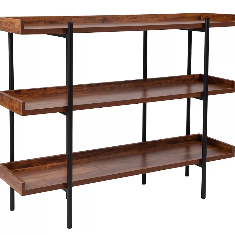 Flash Furniture HERCULES Series 18" Storage Shelf, Rustic (JN2542B3) Sale