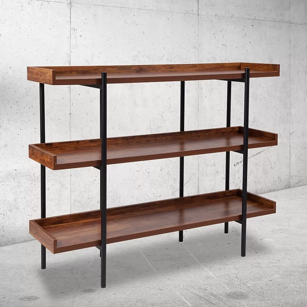 Flash Furniture HERCULES Series 18" Storage Shelf, Rustic (JN2542B3) Sale