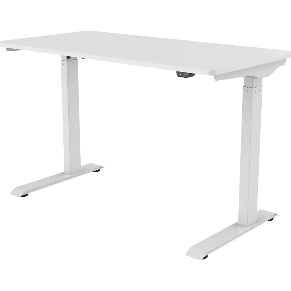 FlexiSpot 48"W Electric Adjustable Standing Desk, (EC9W) White Clearance