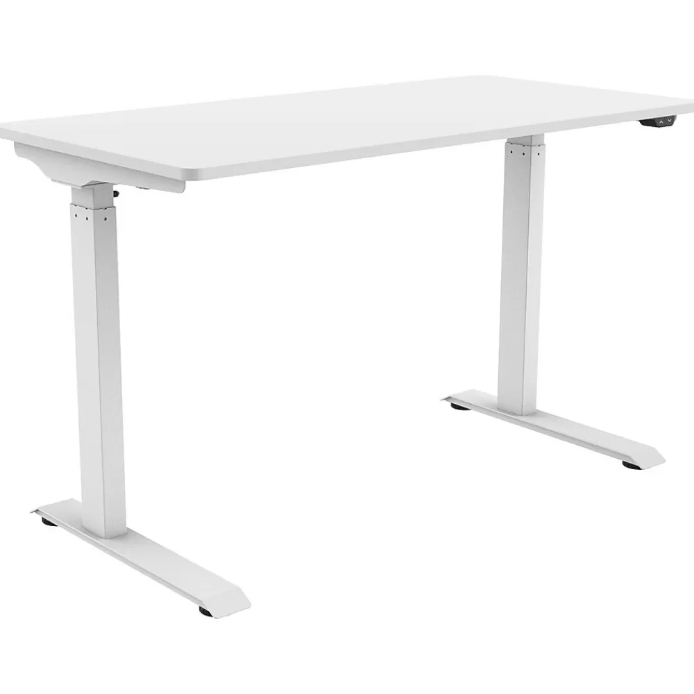 FlexiSpot 48"W Electric Adjustable Standing Desk, (EC9W) White Clearance