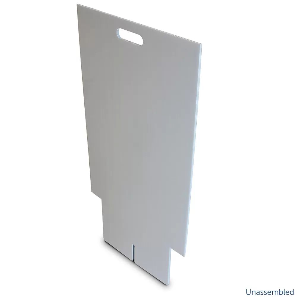 Flipside Dry-Erase Marquee Easel, 35.5", White Corrugated Plastic (31276) Discount