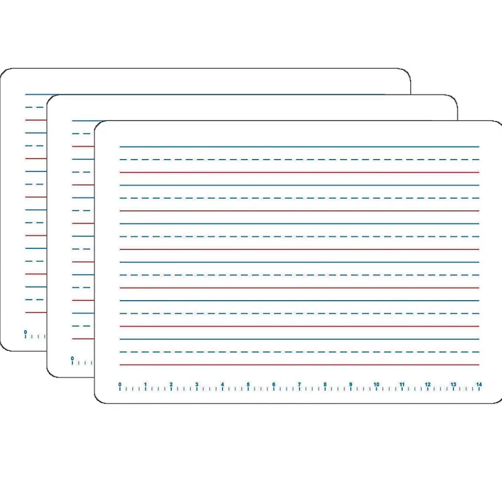 Flipside Primary Handwriting Dry Erase Whiteboard, 11" x 16", 3/Bundle (FLP11165-3) Outlet