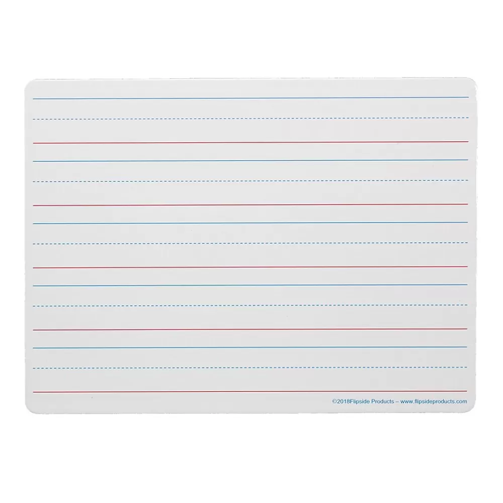 Flipside Products Magnetic Dry-Erase Whiteboard, Two-Sided Ruled/Blank, 9" x 12", Pack of 3 (FLP10076-3) Online